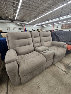 Grey Recliner microfiber comfy couch