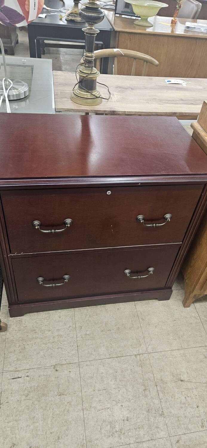 Cherry Lateral File Cabinet