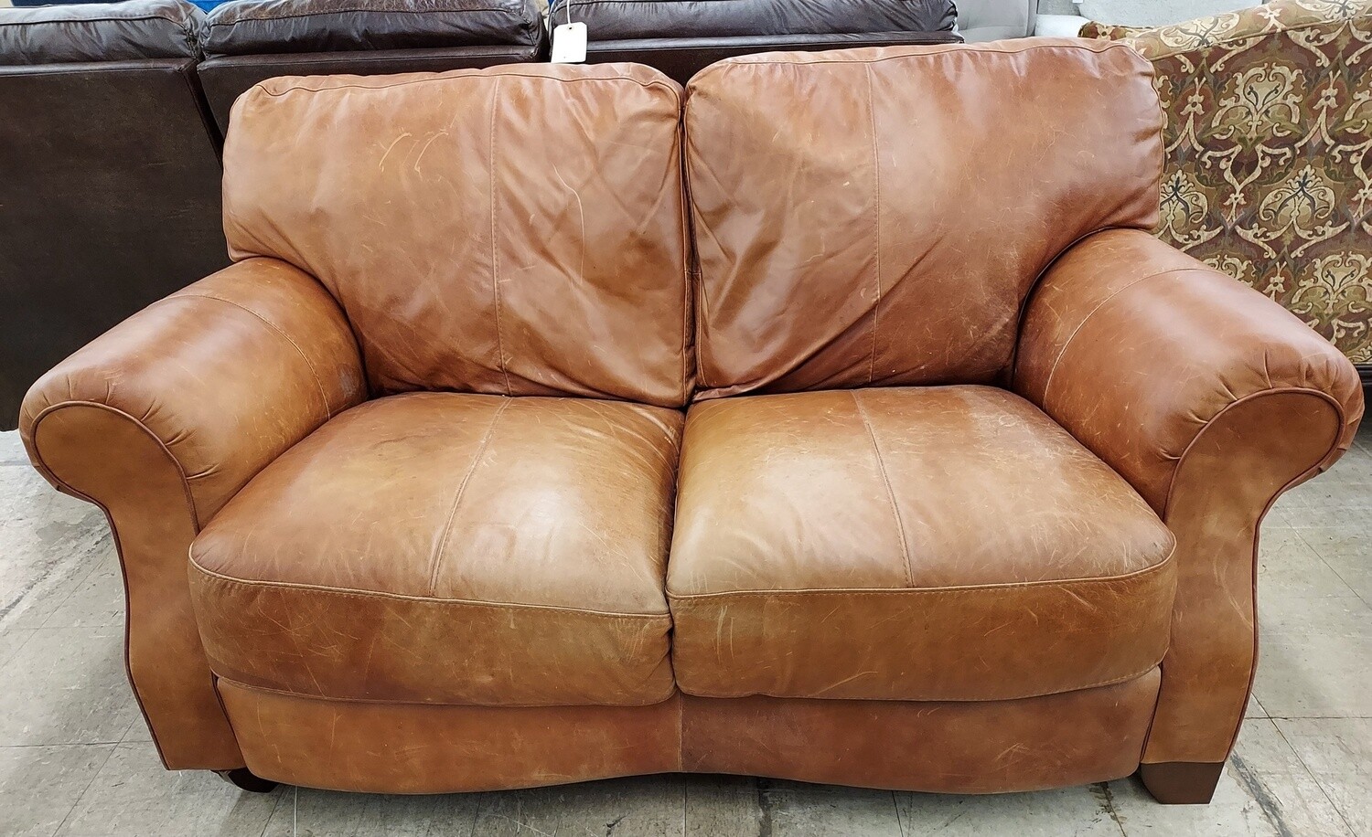 Natuzzi Leather Love Seat