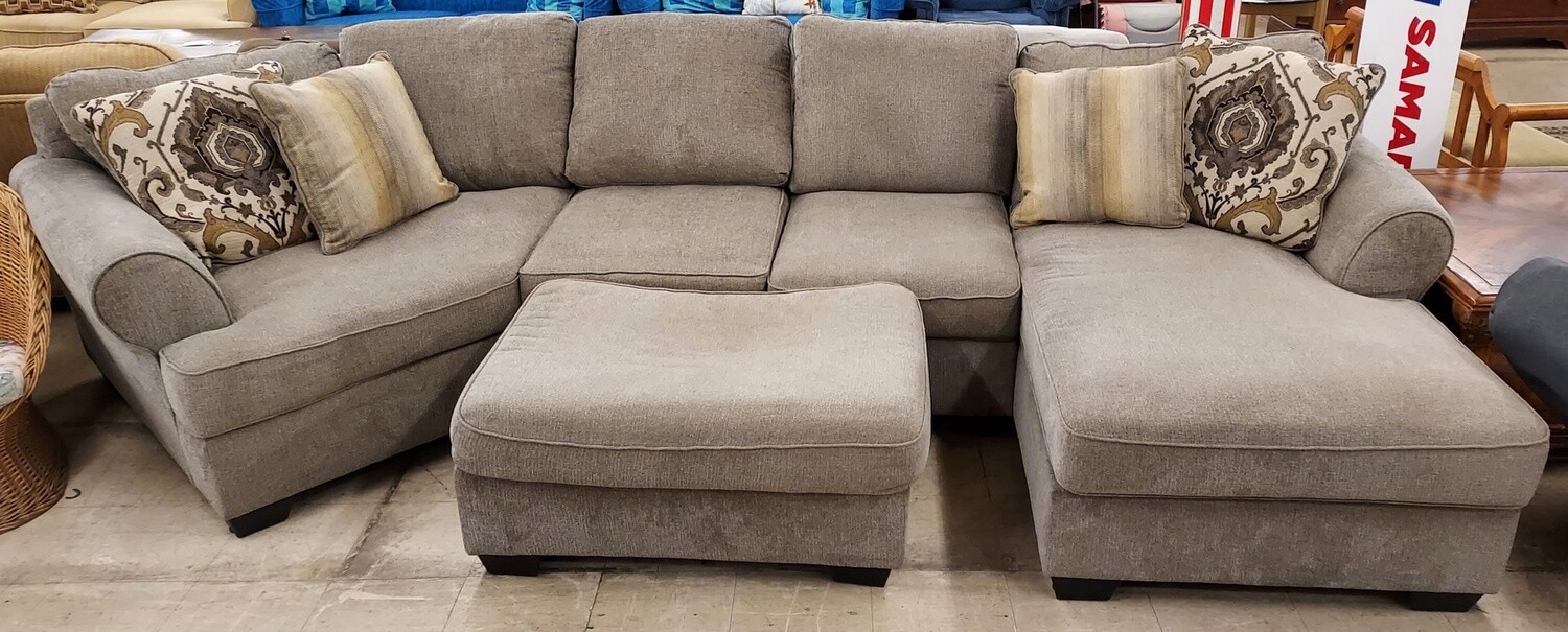 Brady Bunch Grey Sectional