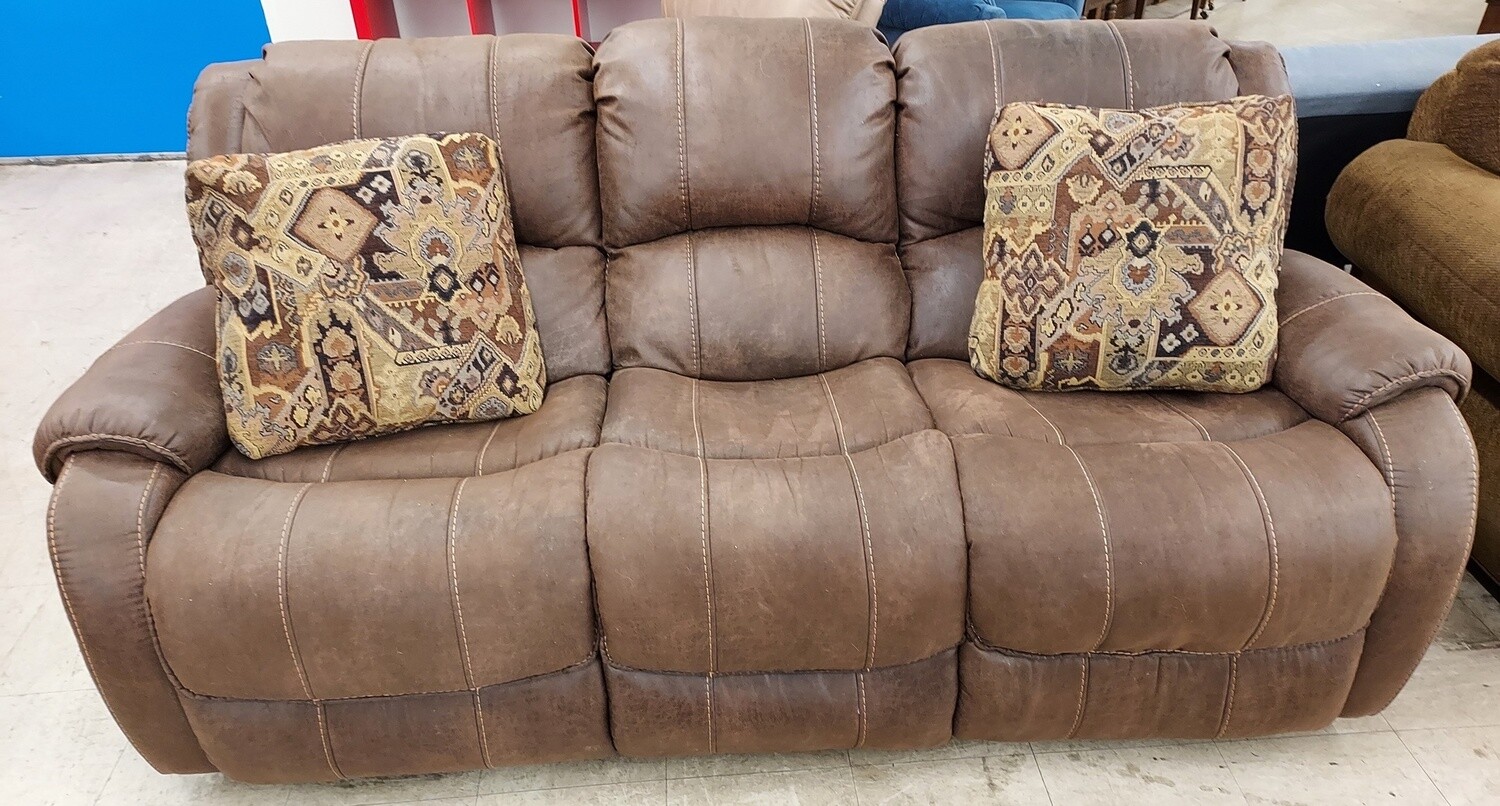 Brown Flexsteel Recliner Couch