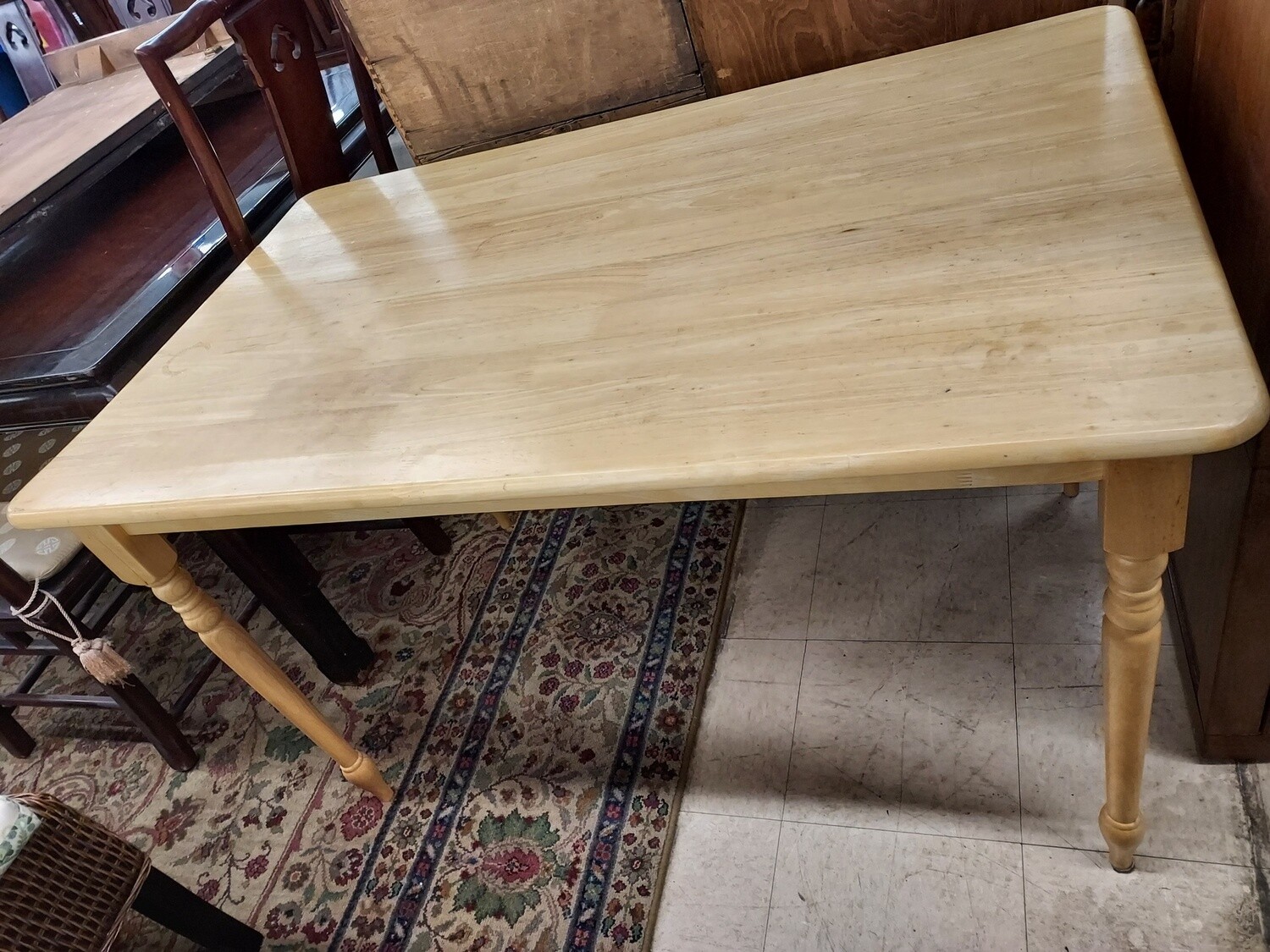 Small Blonde Kitchen Table