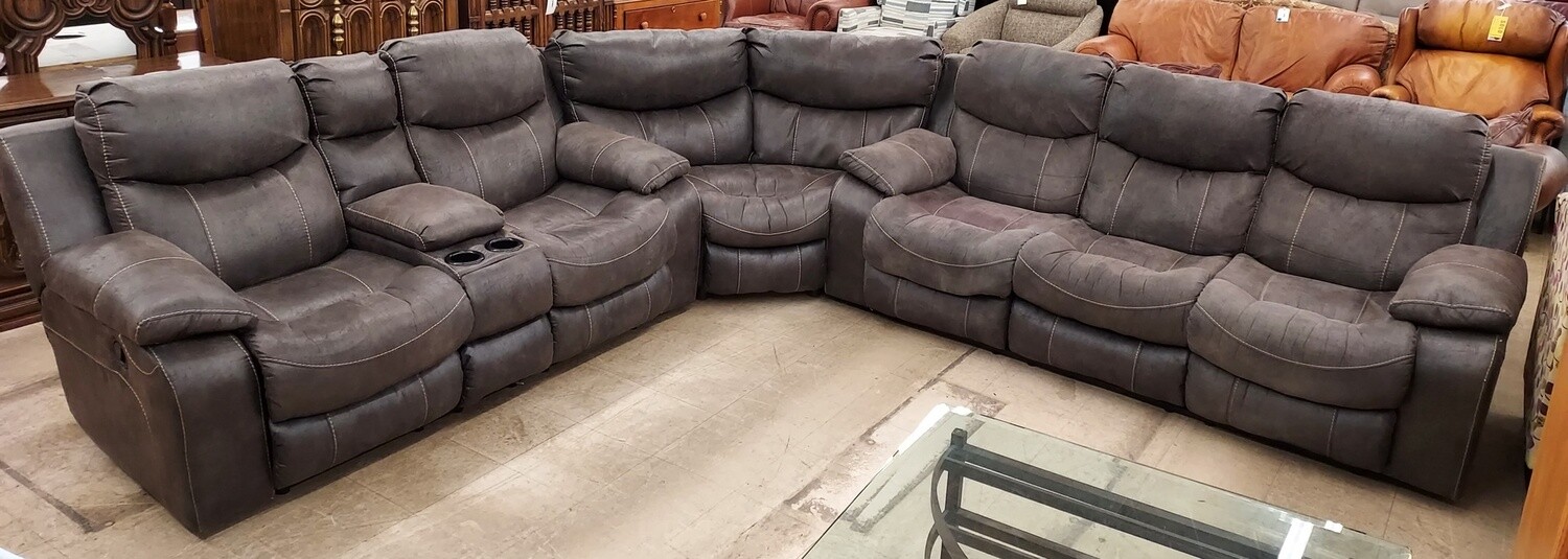Huge Grey Recling Sectional