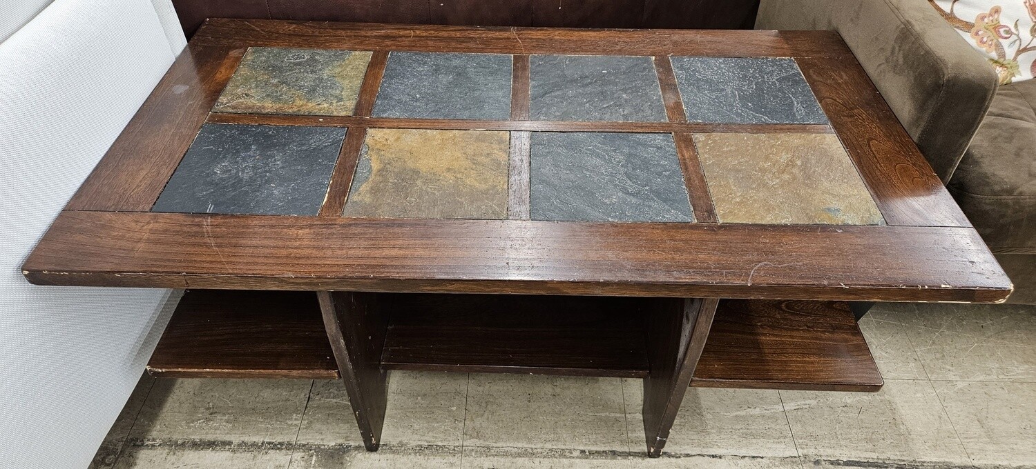 Wood &amp; Tile Coffee Table