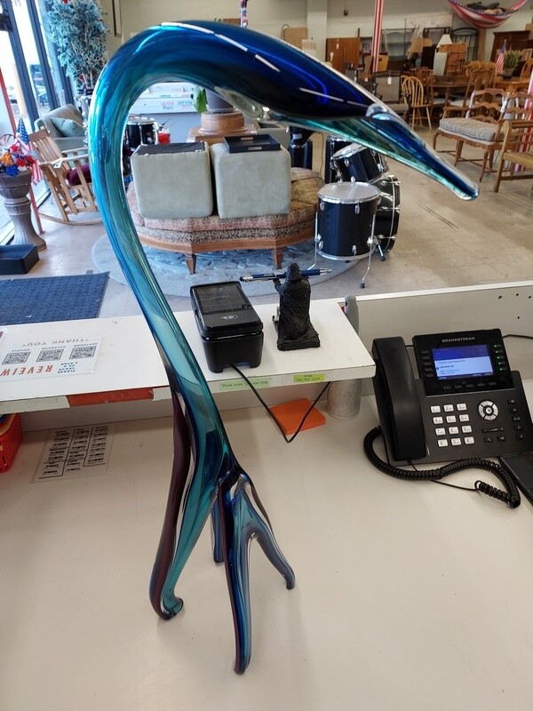1990&#39;s Barry Entner Glass Sculpture