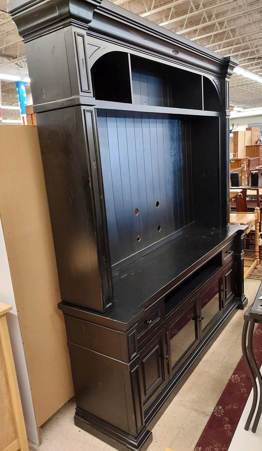 Large Black Entertainment Center