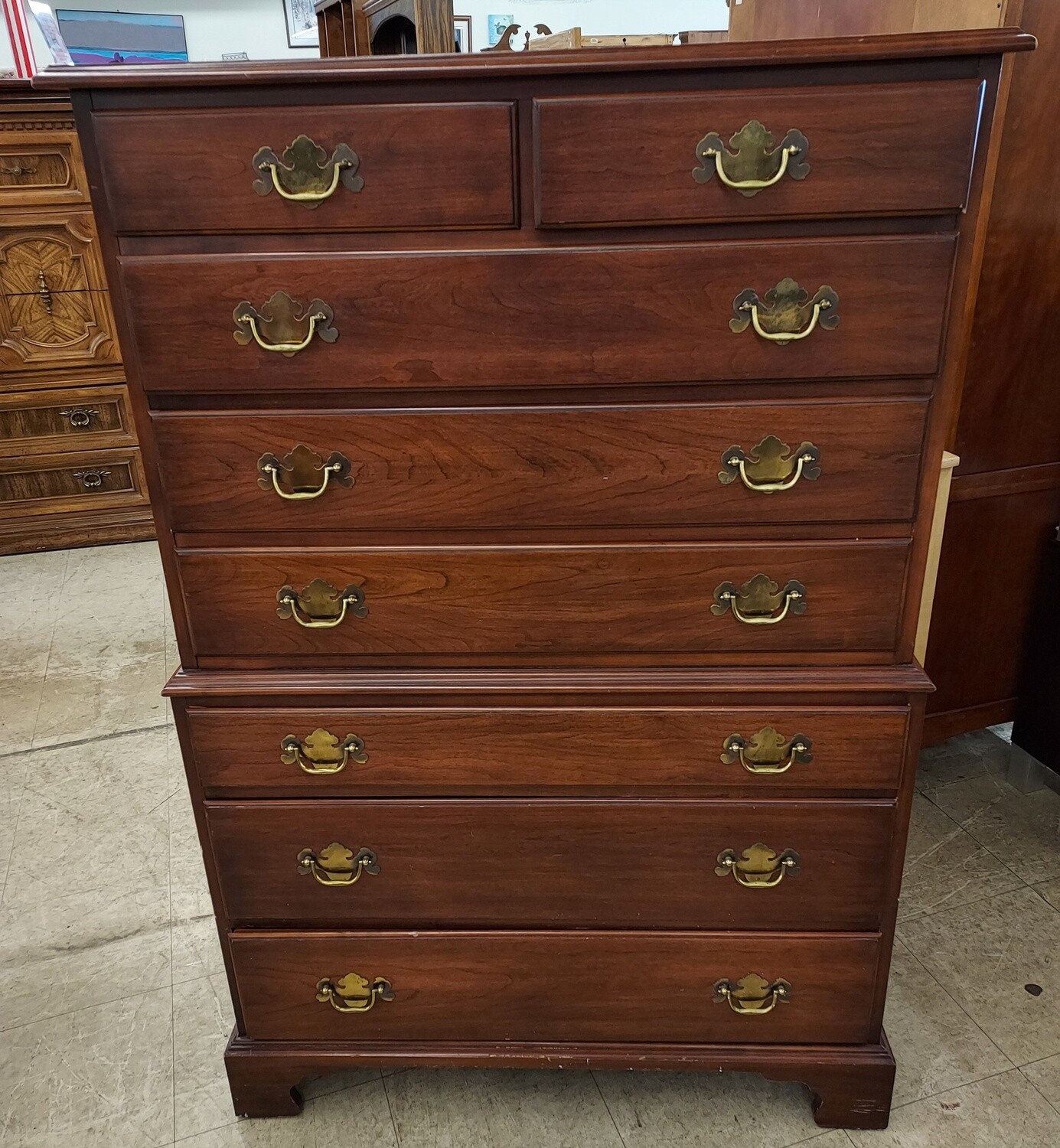 Virginia Galleries Wild Black Cherry Highboy