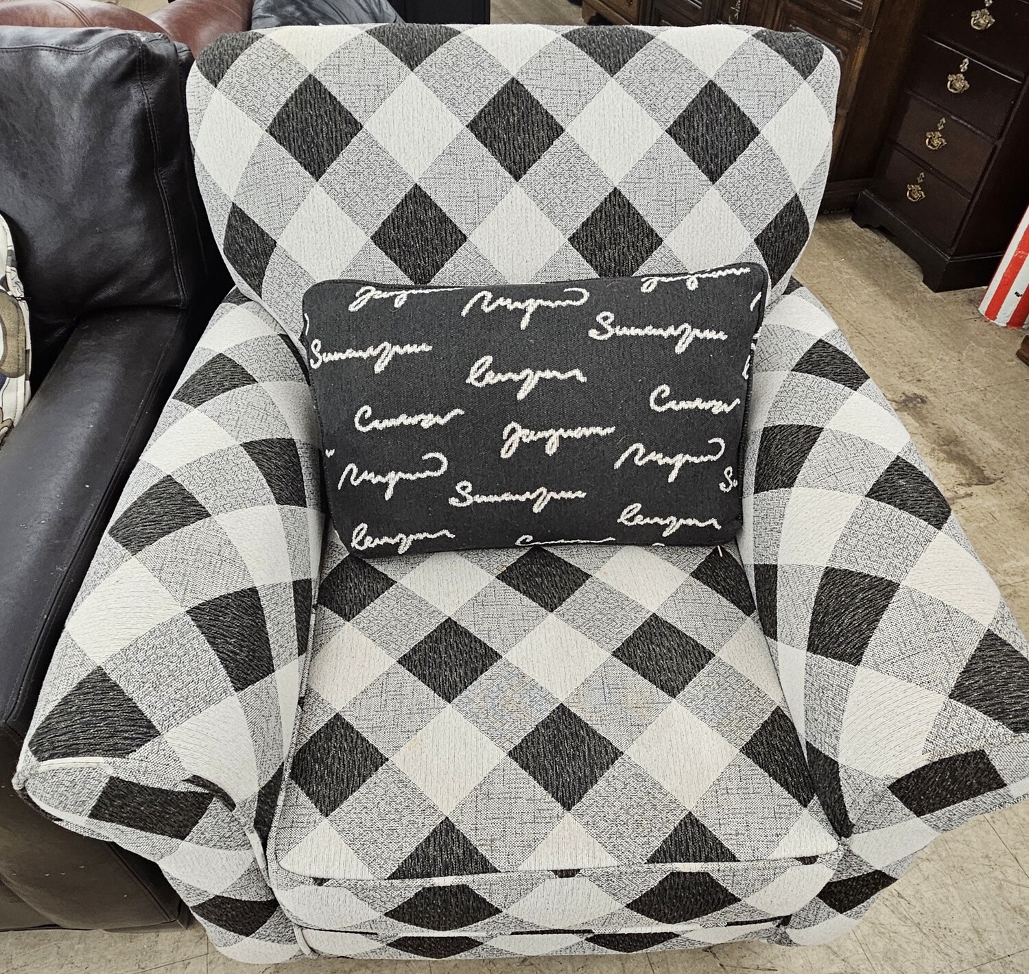 Stunning Diamond Pattern Chair