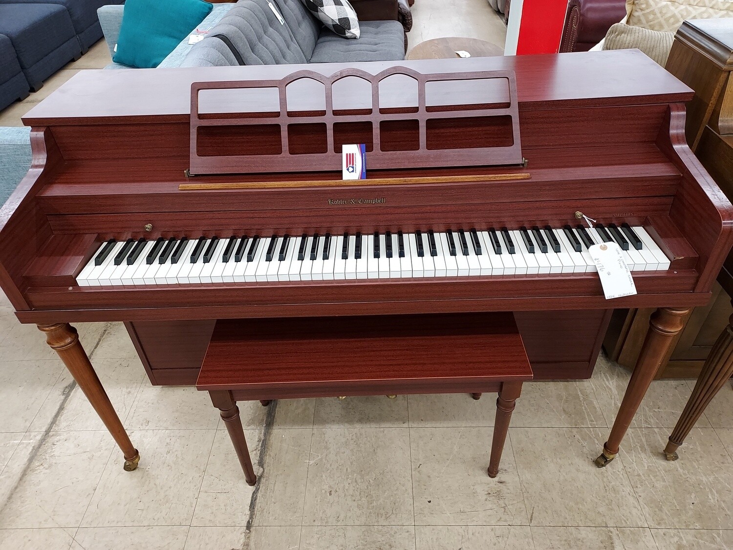 Cherry Kohler &amp; Campbell Spinet