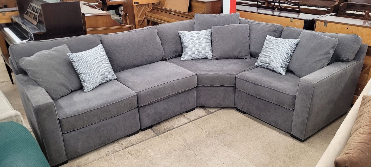 Small Grey Sectional Couch