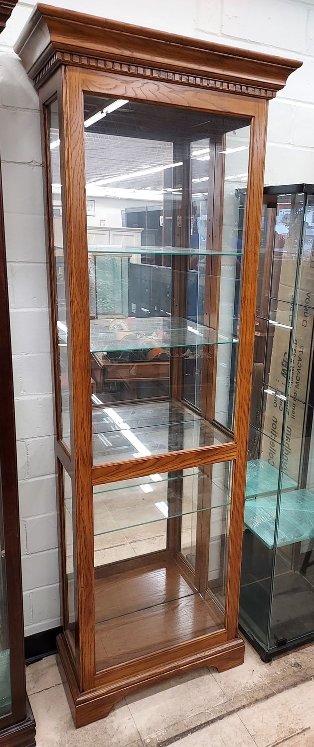 Oak Curio Cabinet