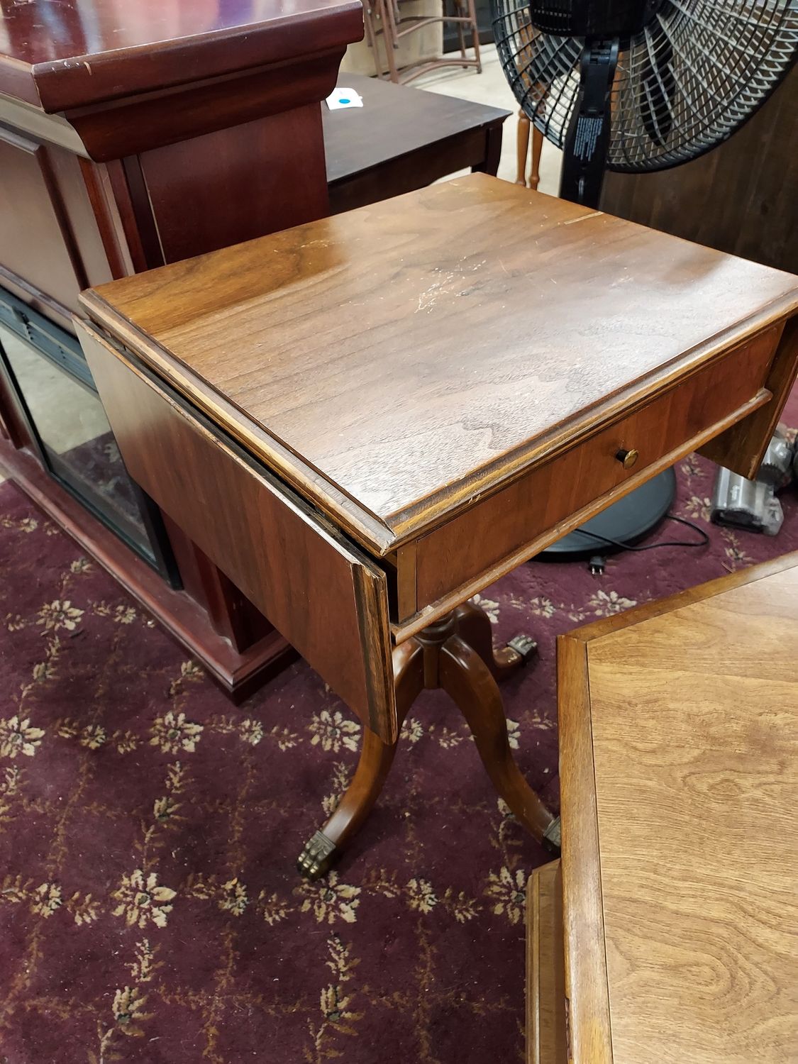 Antique Side Table w/ Drop Leaves