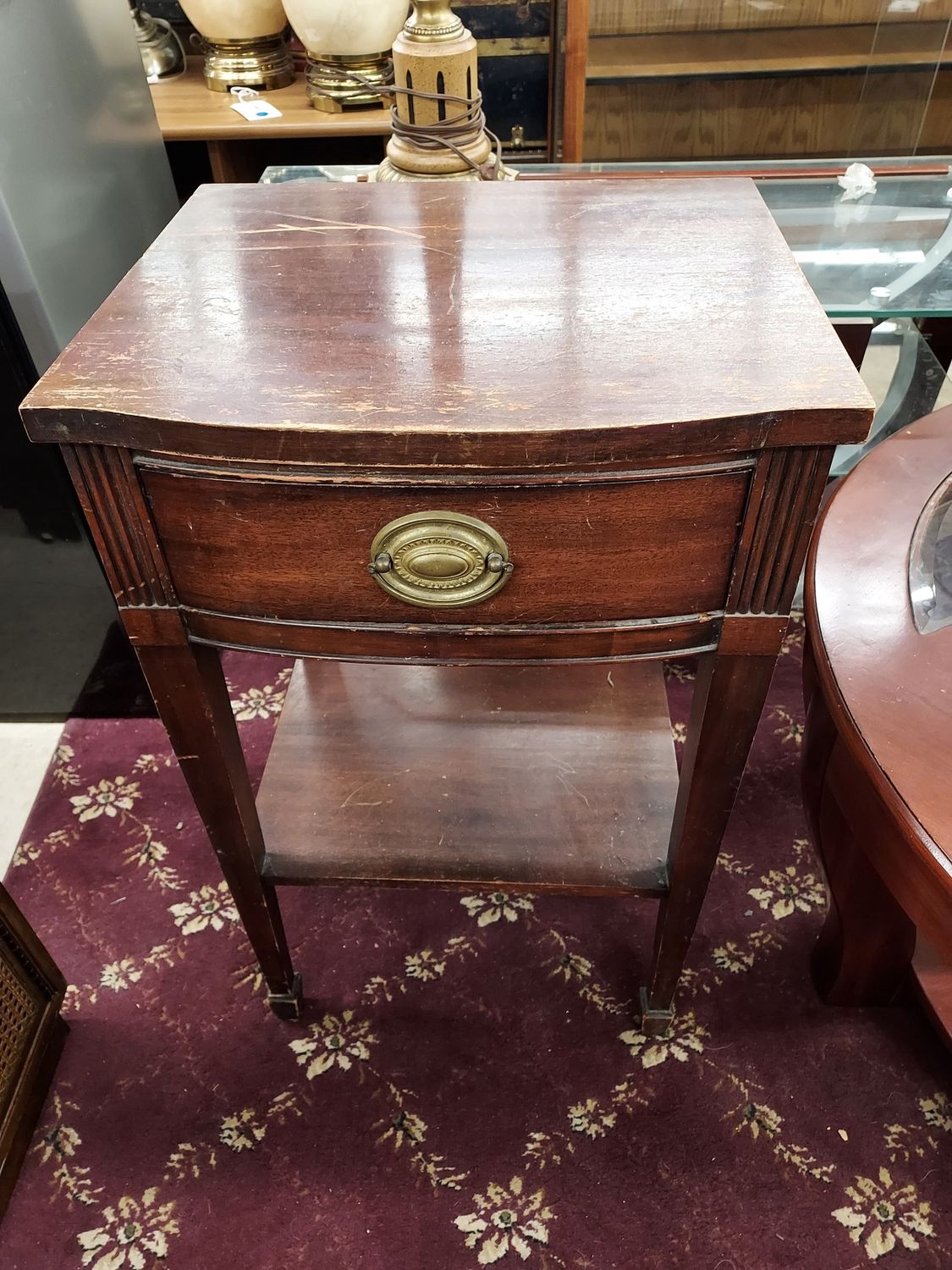 Distressed Antique Side Table