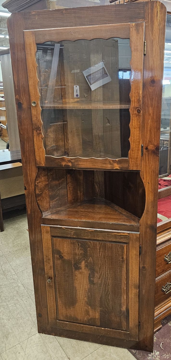 Rustic Corner Cabinet