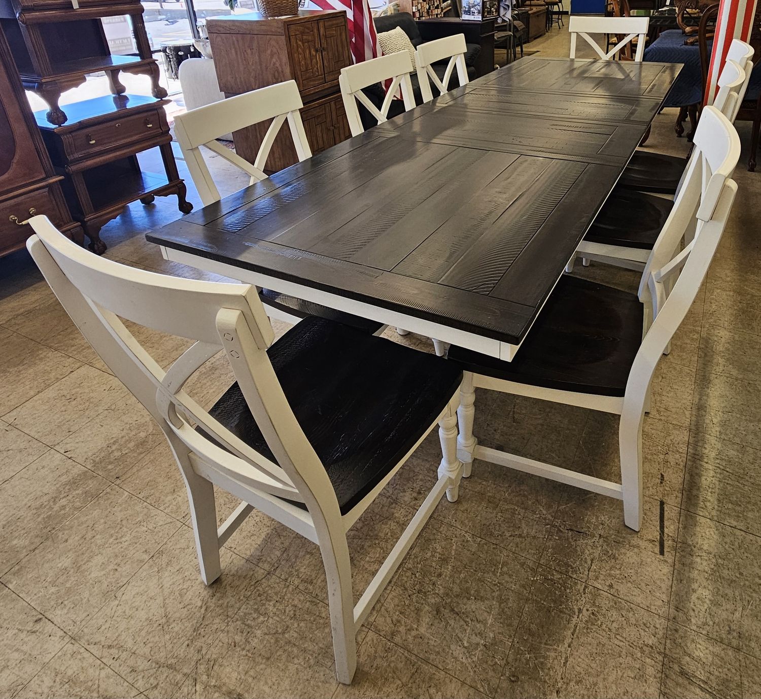 Farmhouse-style dining set