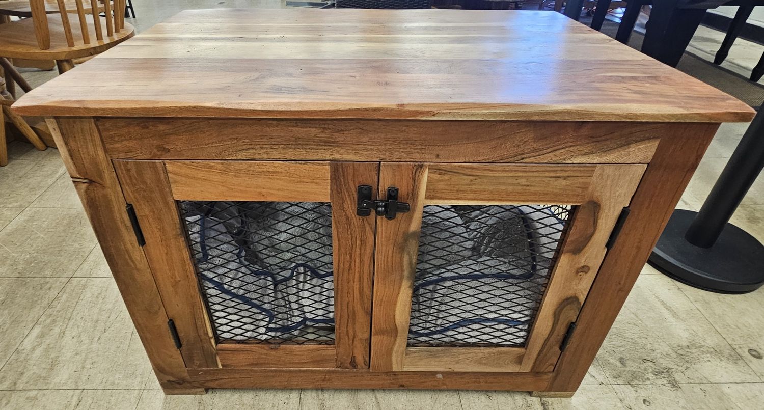 Mango Wood Dog Crate