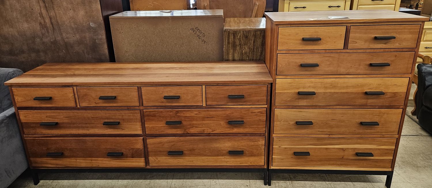 Stunning Modern Cherry Dresser Set