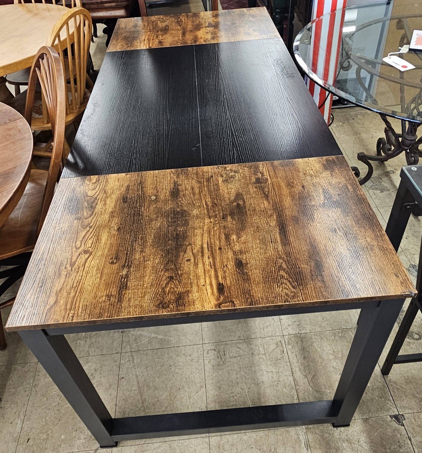 Sleek Brown &amp; Black Desk.