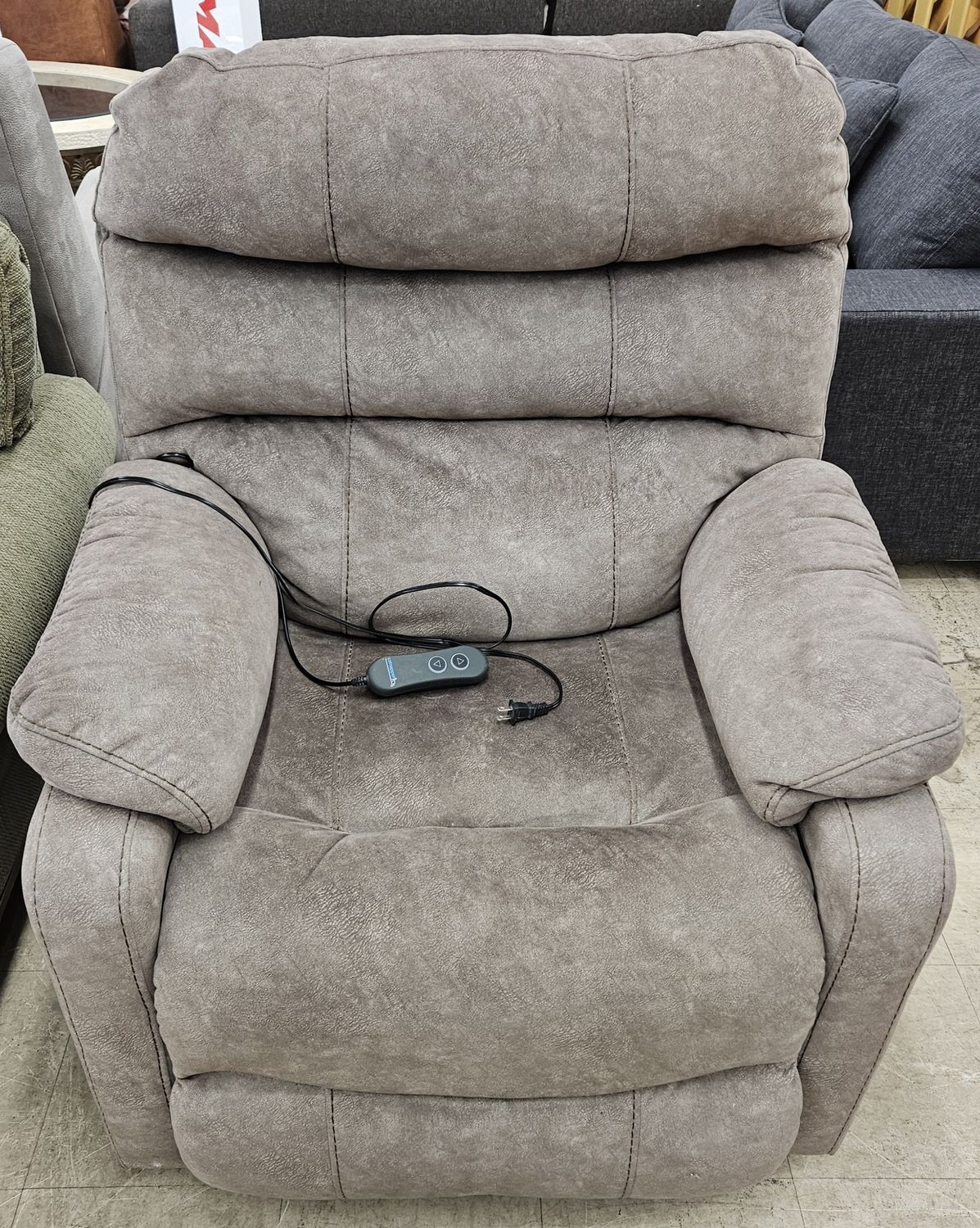 Grey Power Lift Recliner Chair