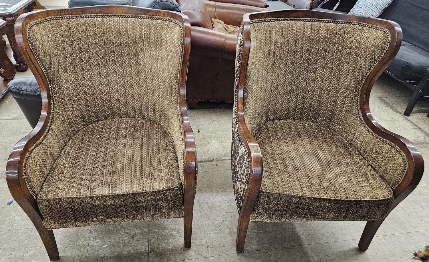 stunning French Louis XV Style Wingback Chair set
