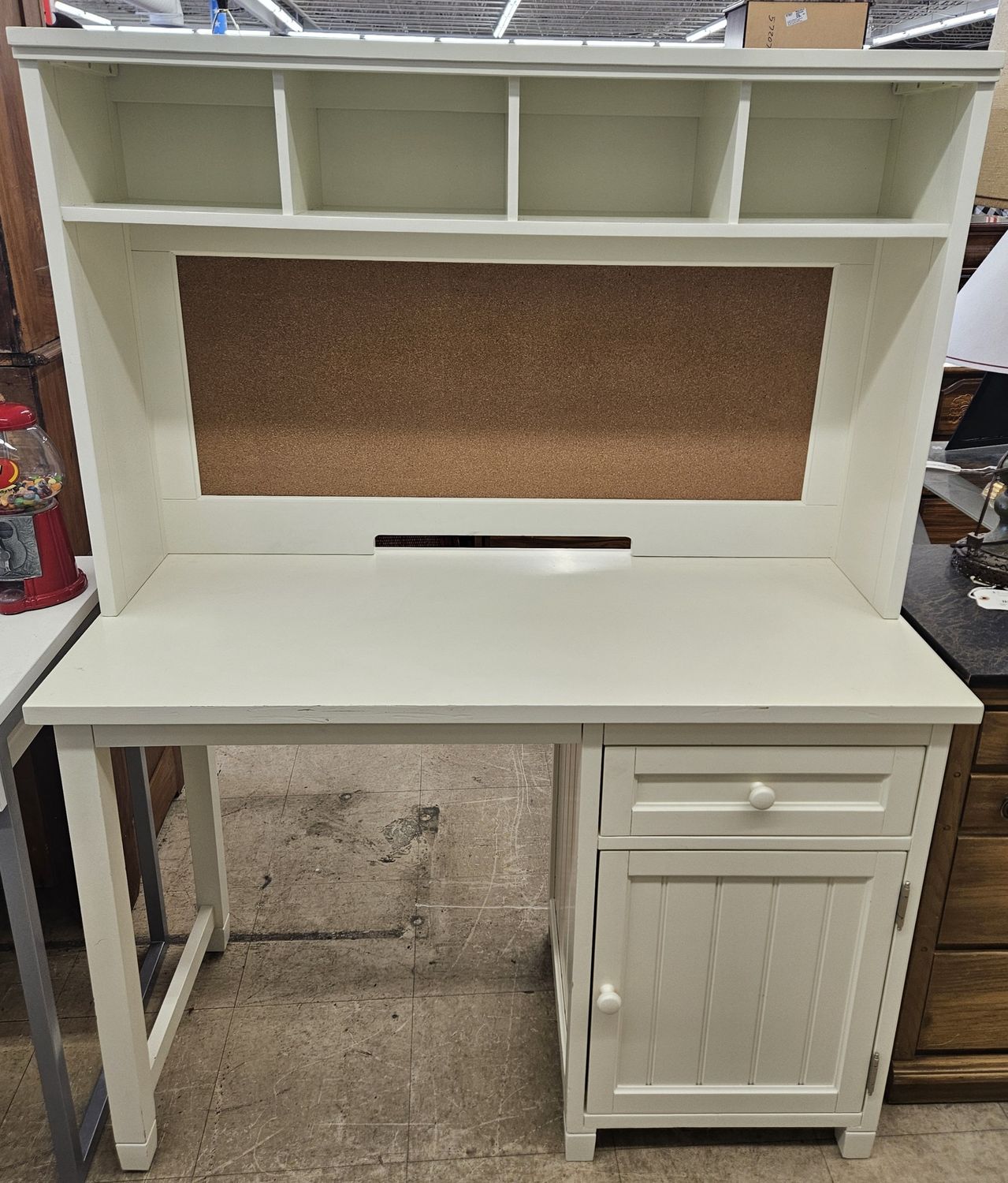 Pottery Barn Teen Beadboard Space-Saving Hutch Desk
