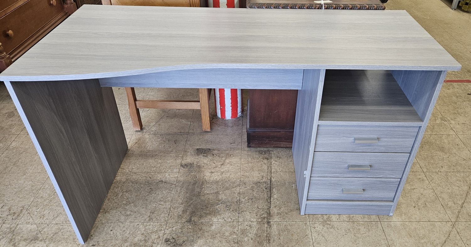 Grey IKEA Desk