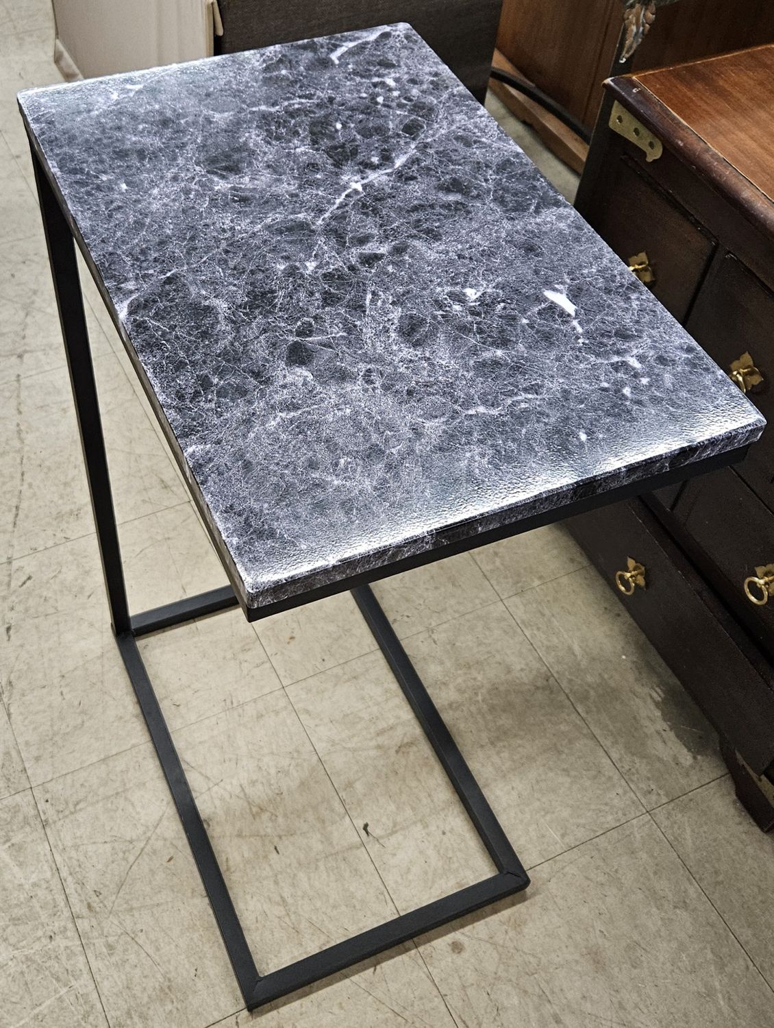 C-Shaped Side Table