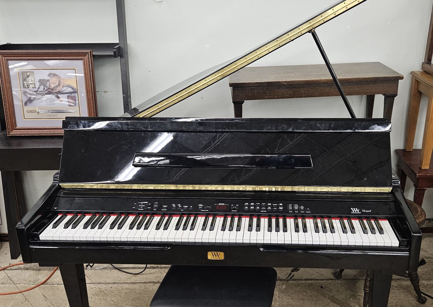 Gloss Ebony Williams Digital Grand Piano ***FREE DELIVERY