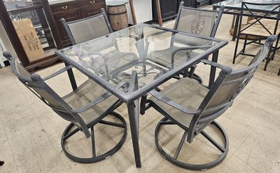 Hampton Bay Patio Table and Chairs set.