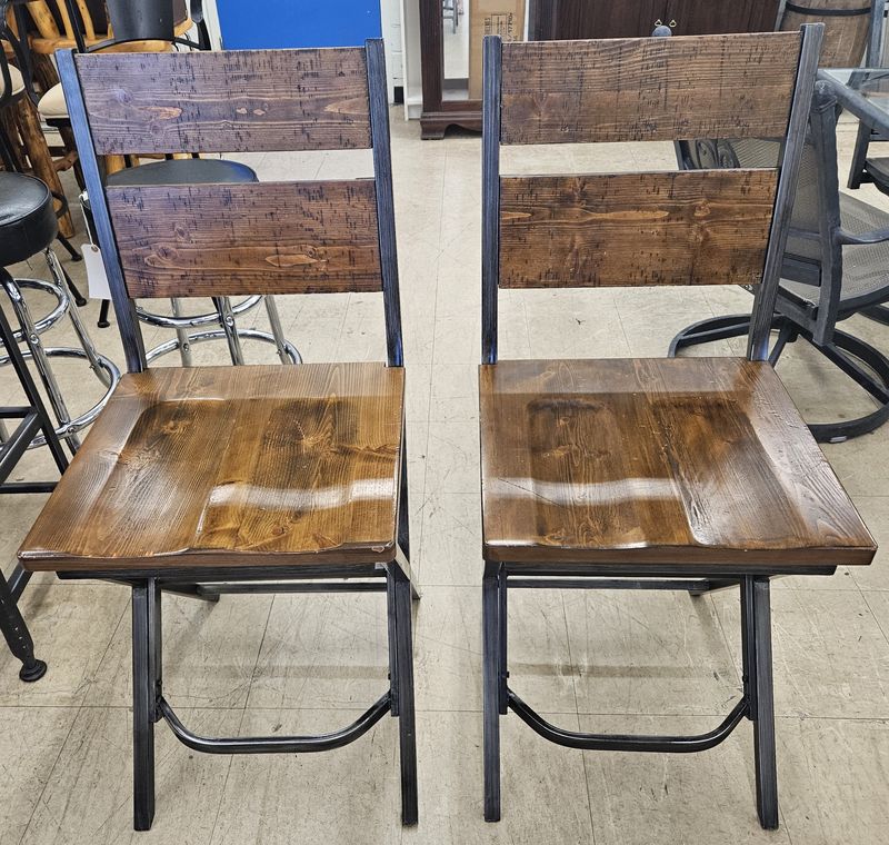 Solid wood counter height stools