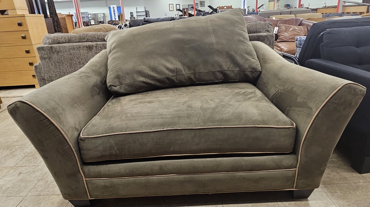 Soft &amp; Comfy Microsuede Loveseat