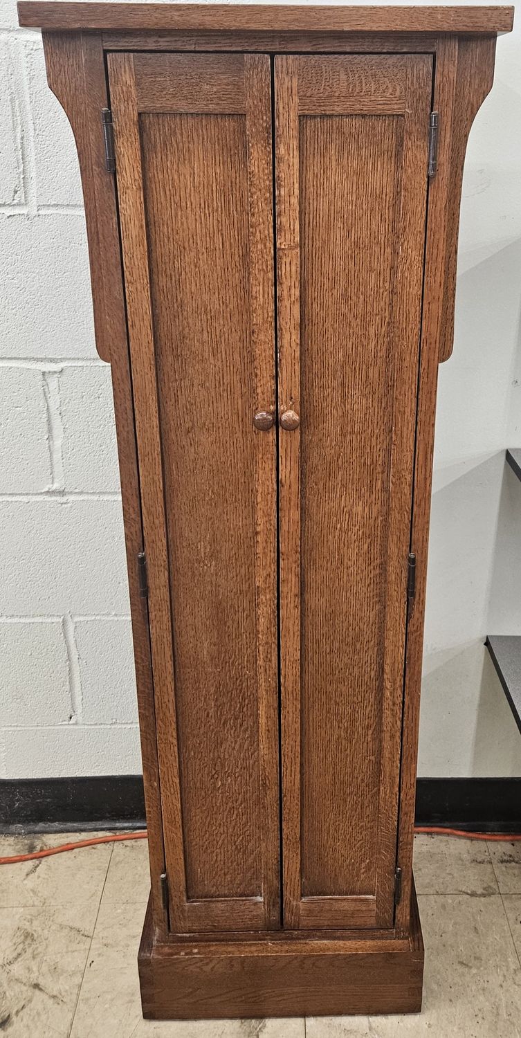 Elegant vintage oak cabinet