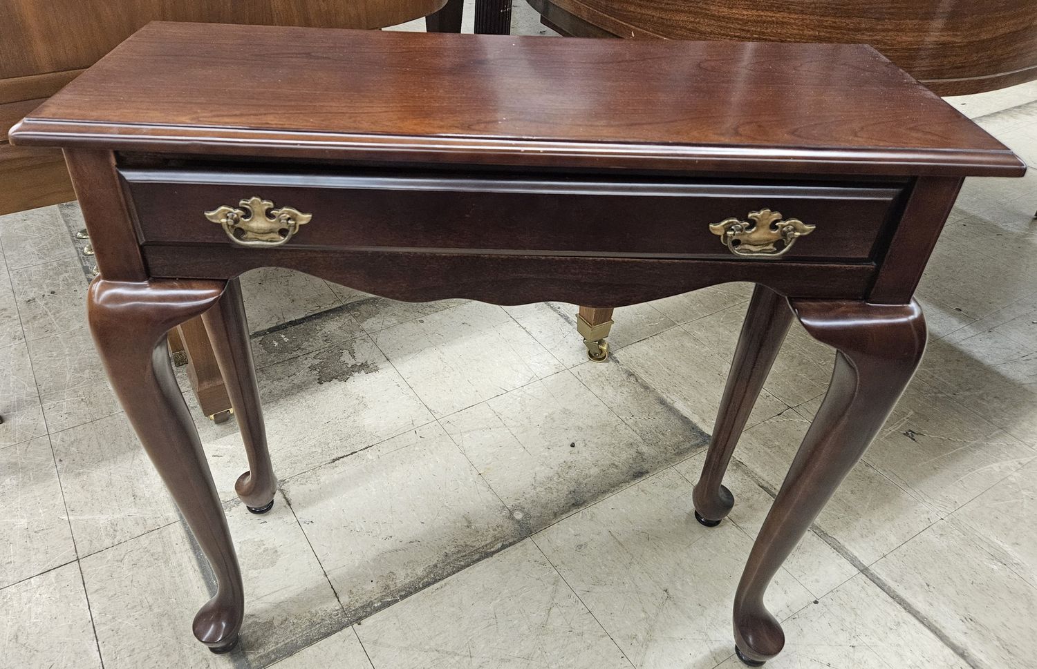 Mahogany Queen Anne style entry table