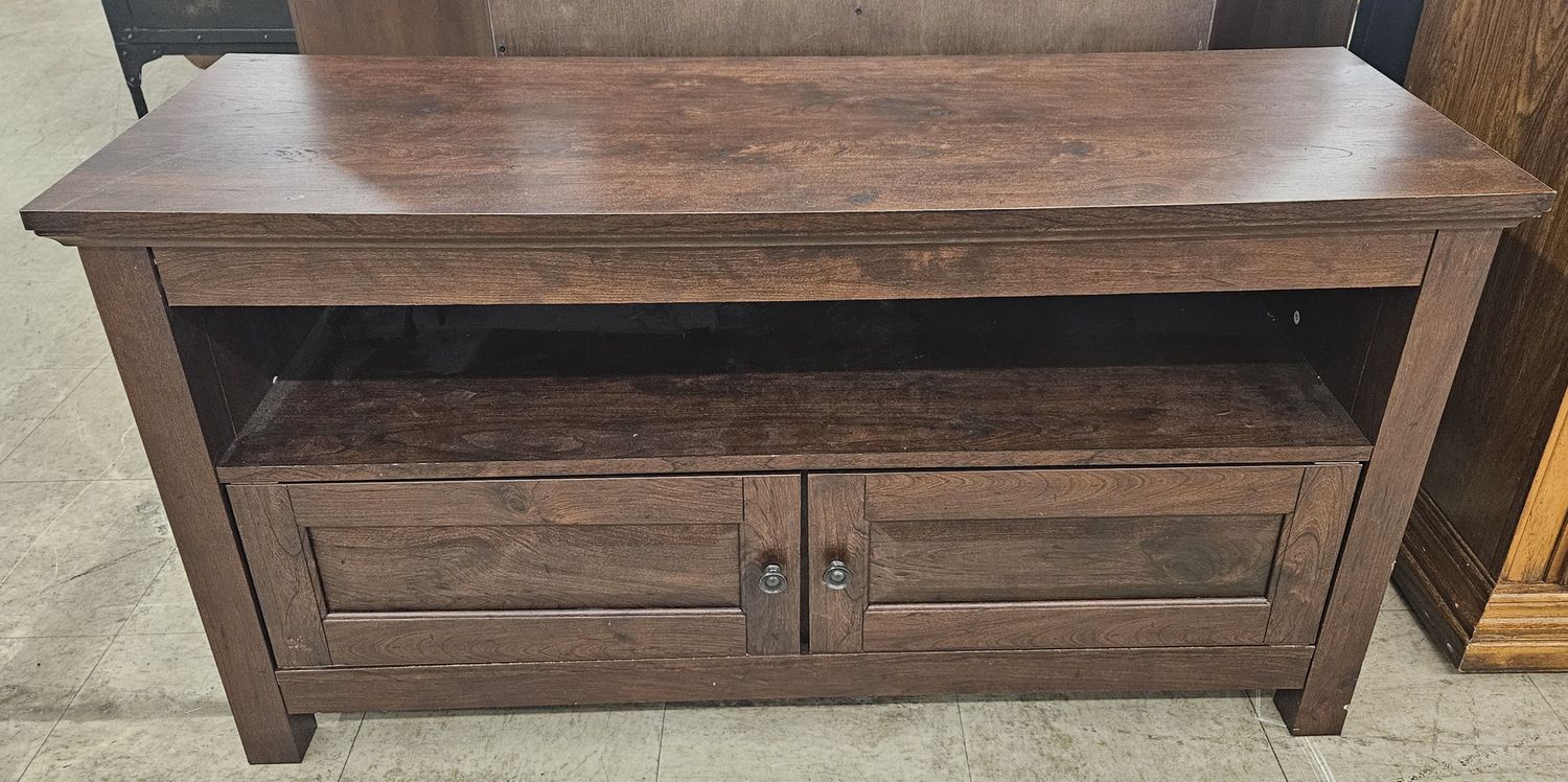 Small Wooden TV Stand.