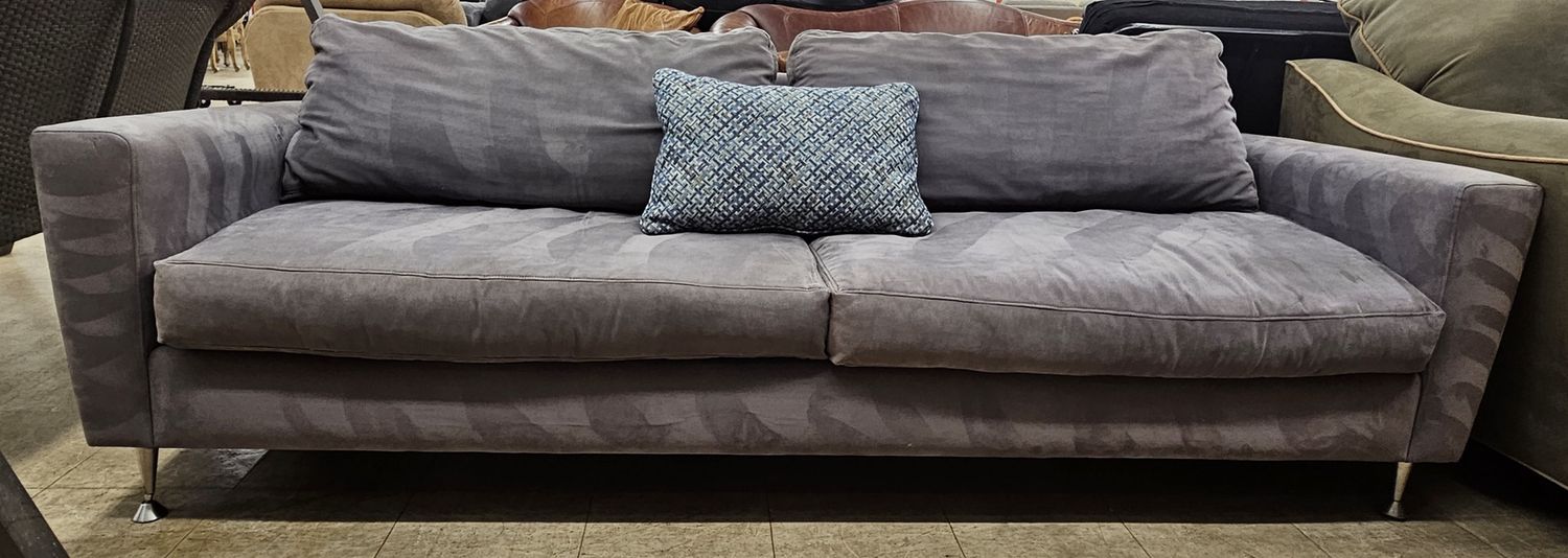 Grey microfiber couch!