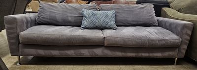 Grey microfiber couch!
