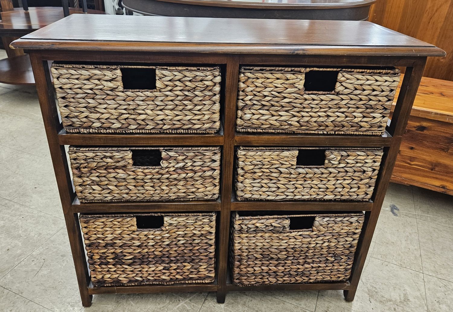 Wood &amp; Wicker Drawers