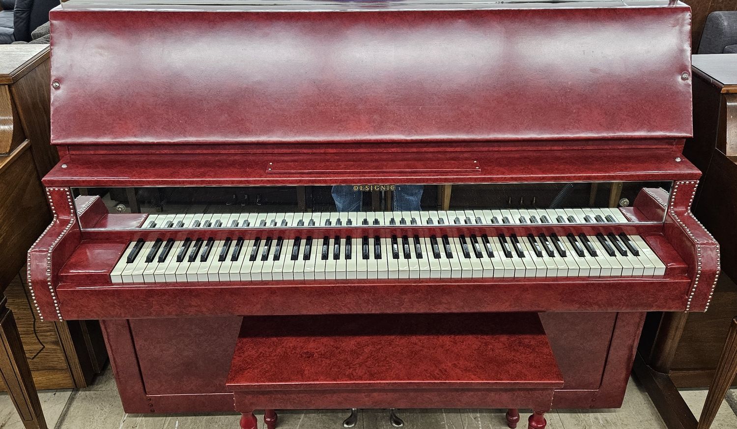 Red Rhinestone Upright Piano *FREE DELIVERY