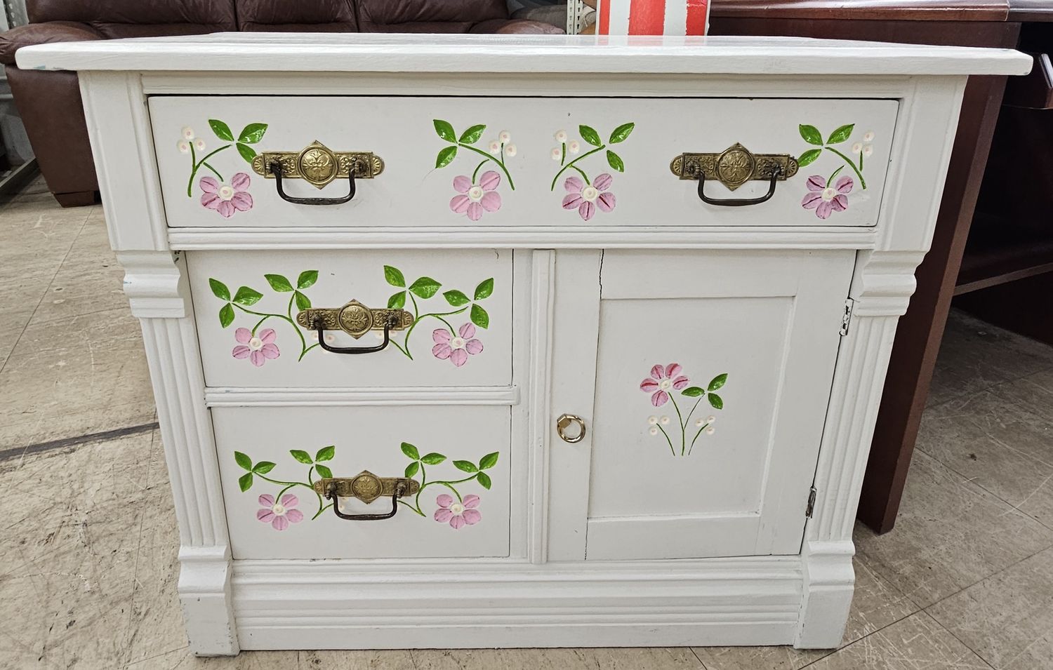 Charming small white cabinet