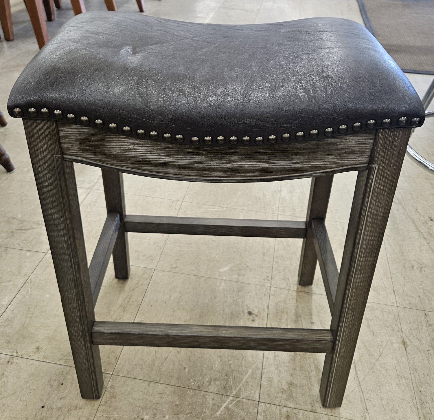Maven Lane Adrien Saddle Barstool **BRAND NEW**