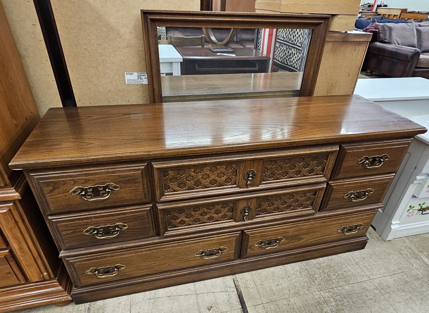 lowboy dresser with mirror from Bettermade by Ballman Cummings