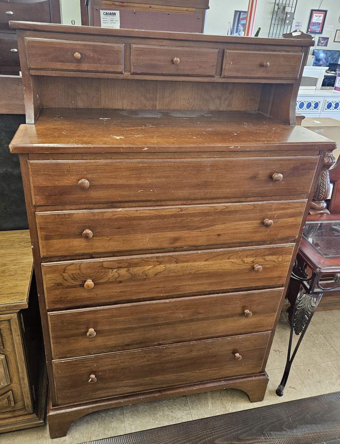 Lane Altavista Tall Chest of Drawers with Hutch