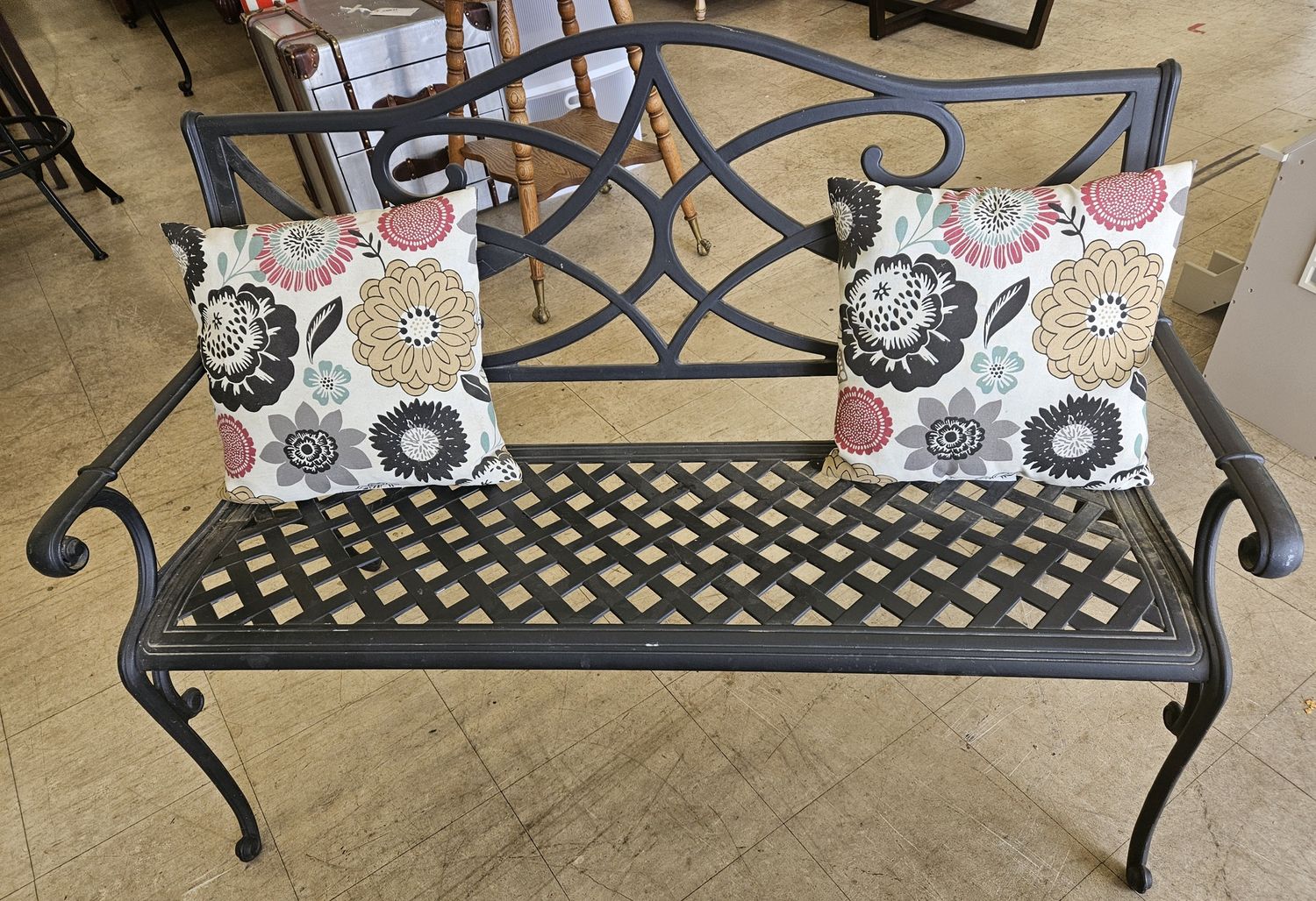 Cast Aluminum Garden Bench