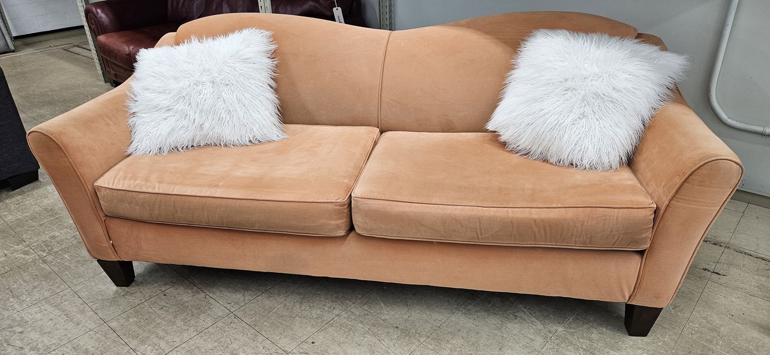 Plush Peach Couch ** DELIVERY AVAILABLE