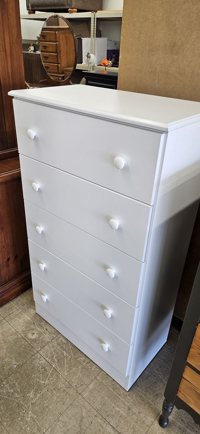 White Highboy Dresser **DELIVERY AVAILABLE