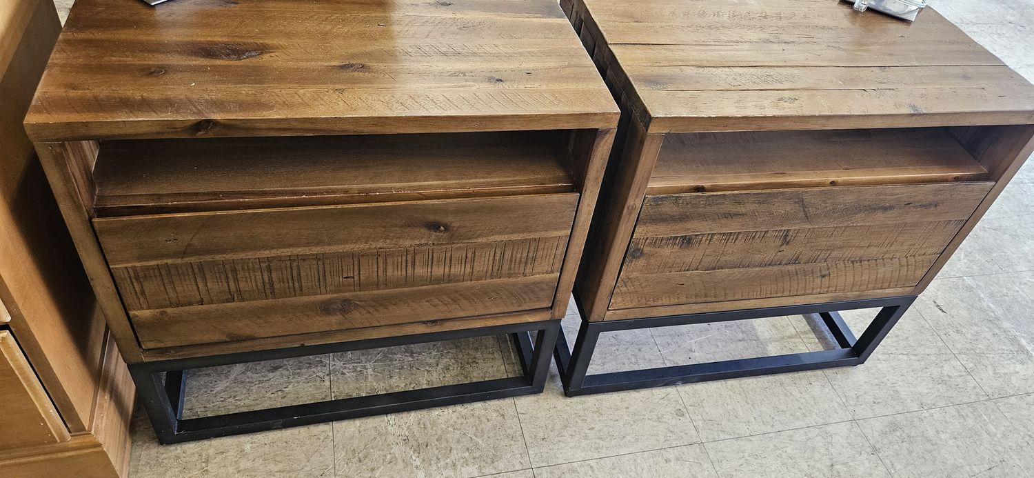 West Elm Industrial End Table Set** DELIVERY AVAILABLE