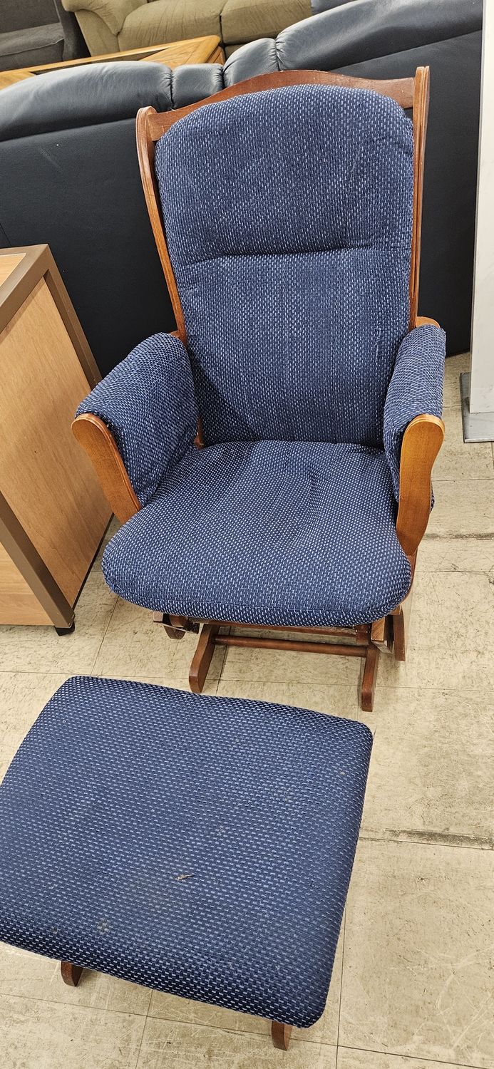 Glider Chair with Footstool **DELIVERY NOT