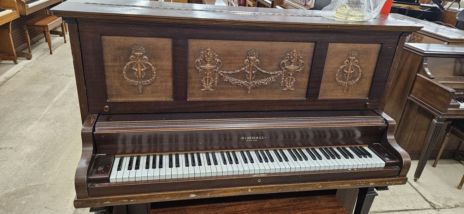 Intricately Hand Carved Kimball Cabinet Grand Piano **FREE DELIVERY
