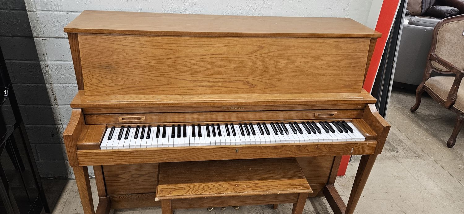 Golden Oak Baldwin Model 243 Studio Piano  ** FREE DELIVERY