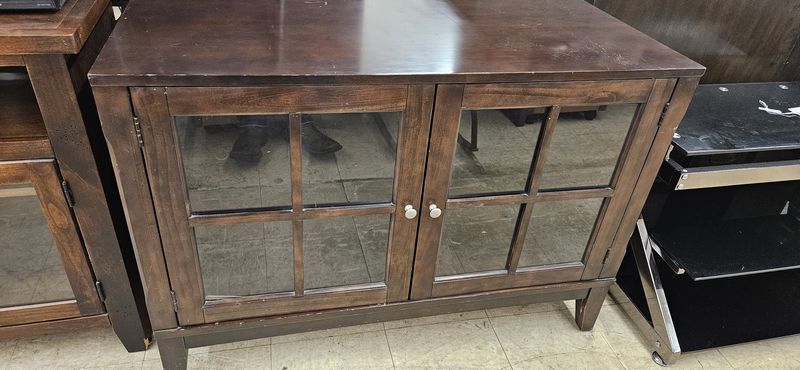Dark Wooden Media Cabinet  ** DELIVERY AVAILABLE